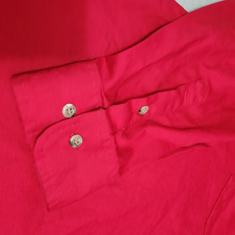 Vintage Wrangler Big Man X-Long Tails Red Shirt 18-36 BIG - Picture 7 of 14